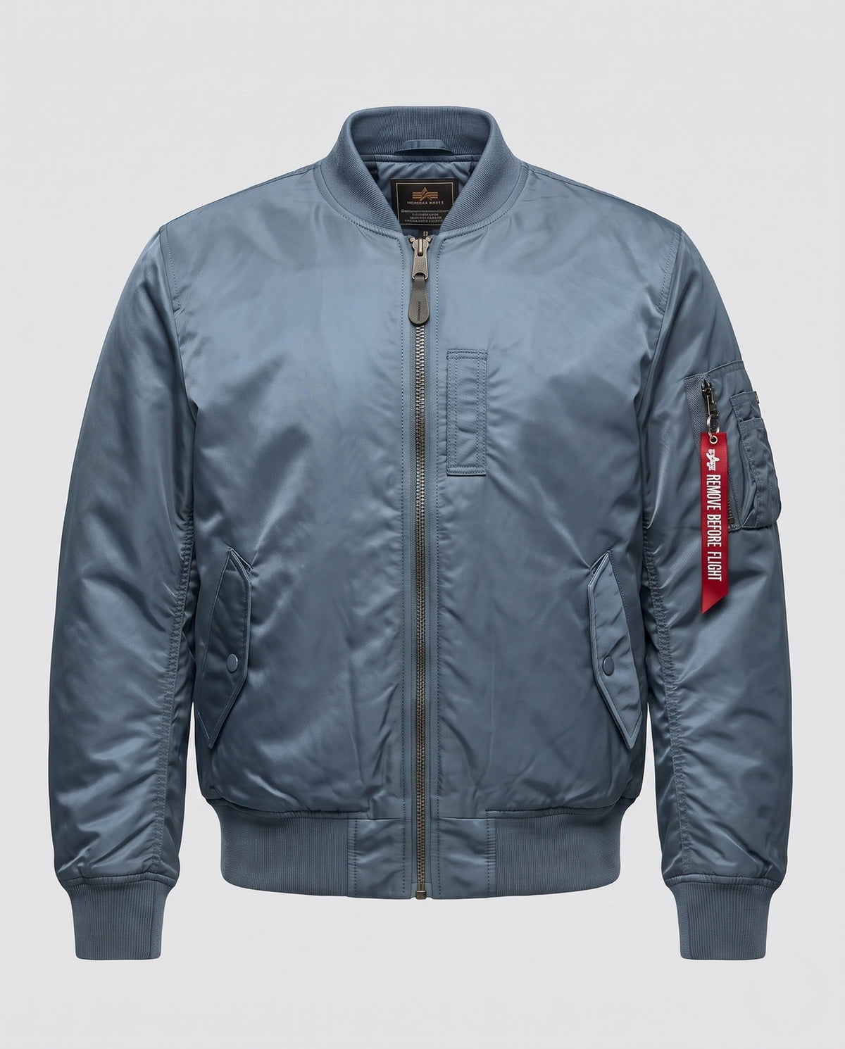 Chamarra acolchada hombre estilo piloto - Azul polvo (acolchada)