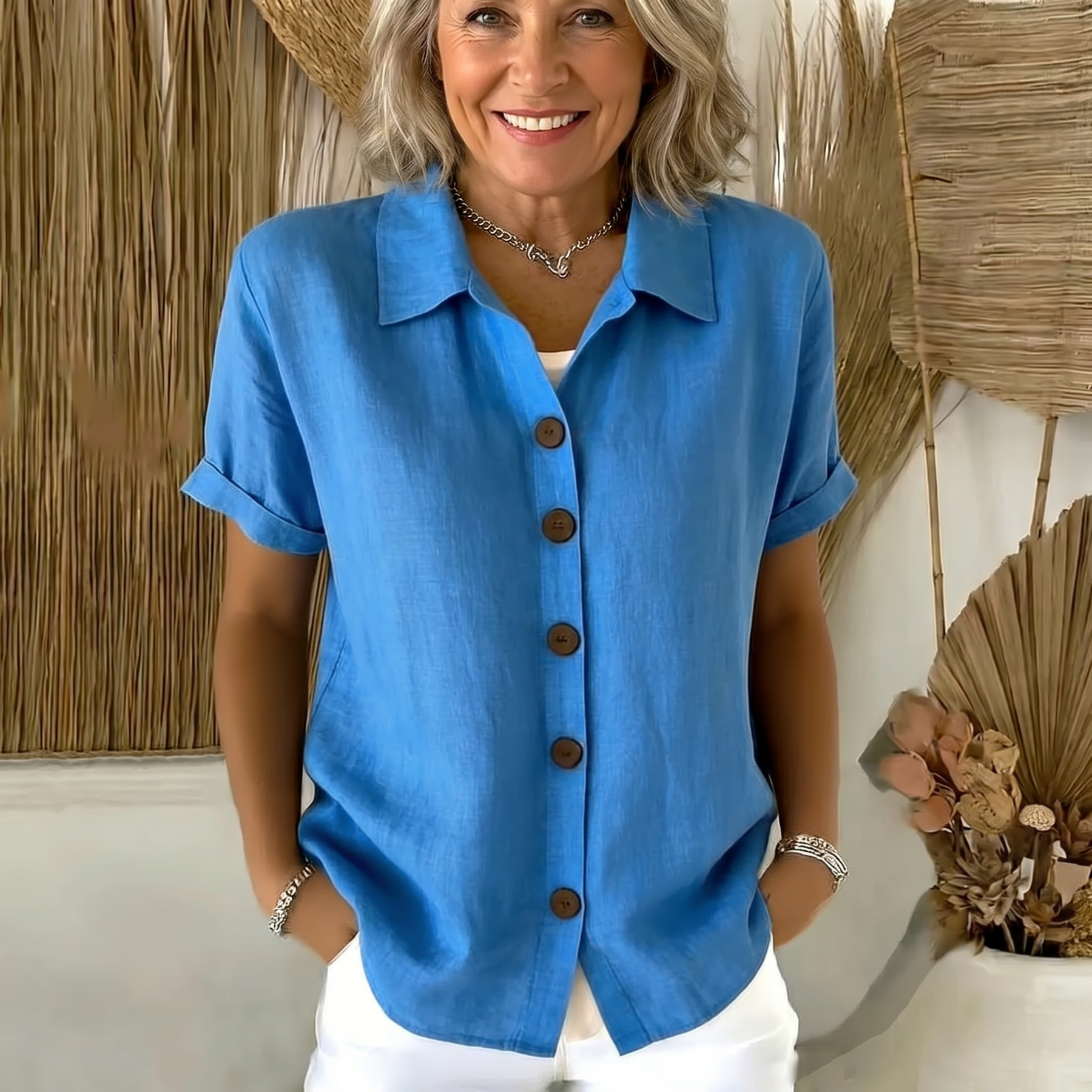 Alicia | Camisa Clásica de Botones
