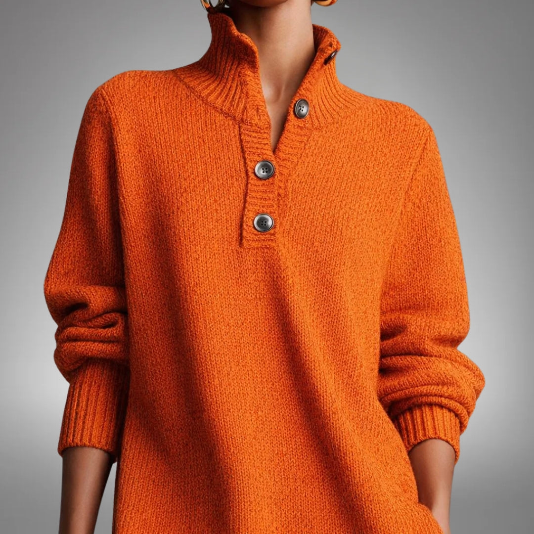 Vestido de Punto Midi Tipo Polo