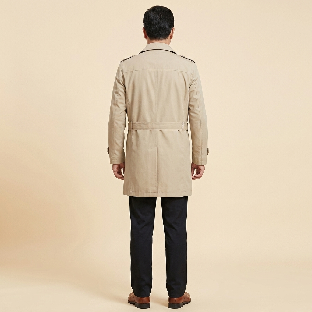 Gabardina Hombre a la Rodilla con Cinturón