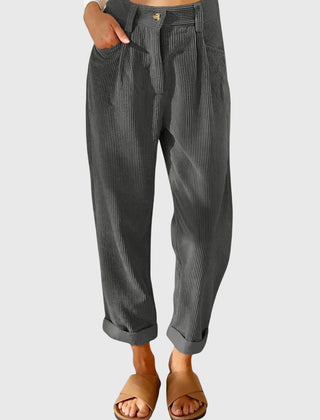 Chabela | Pantalón de Pana de Corte Moderno