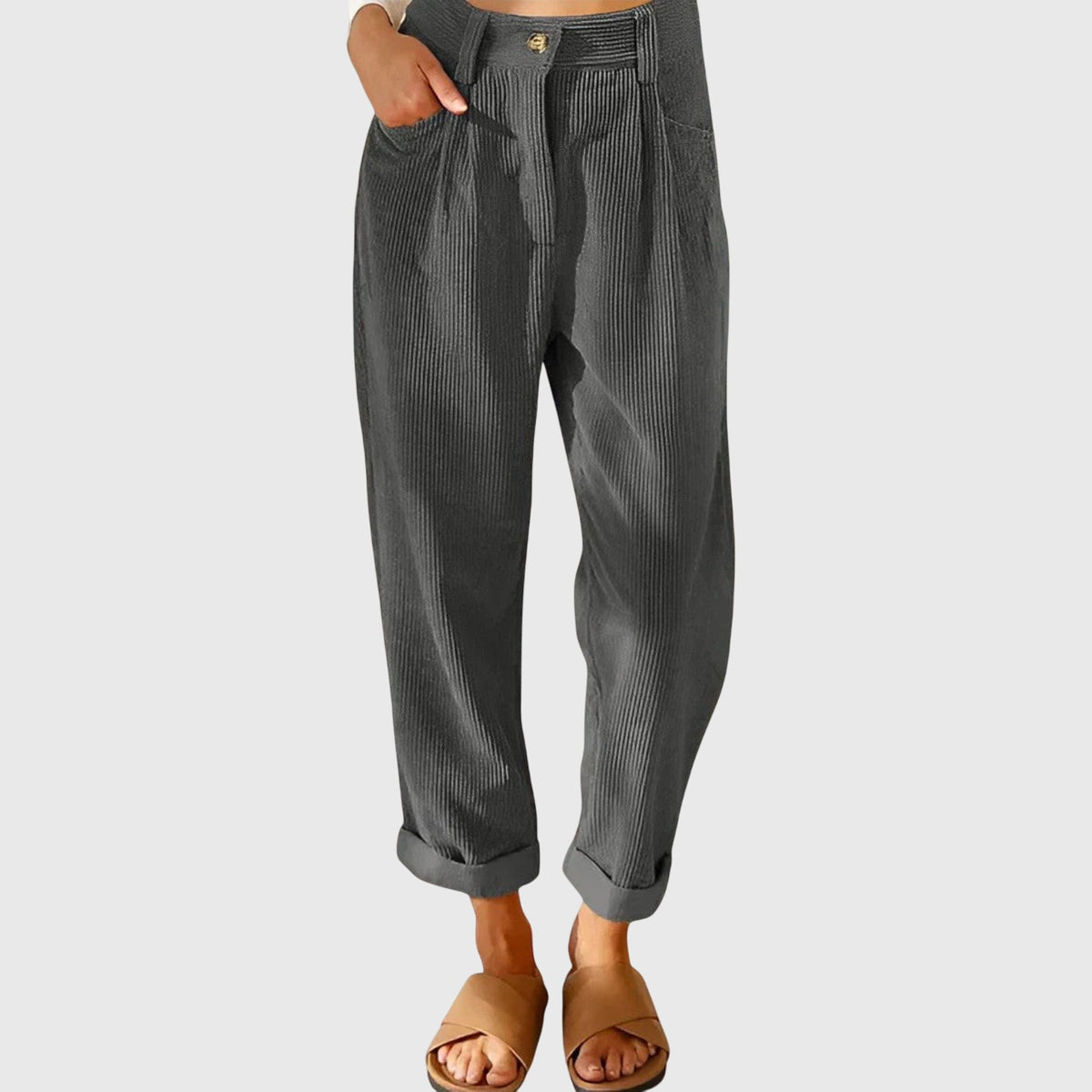 Chabela | Pantalón de Pana de Corte Moderno
