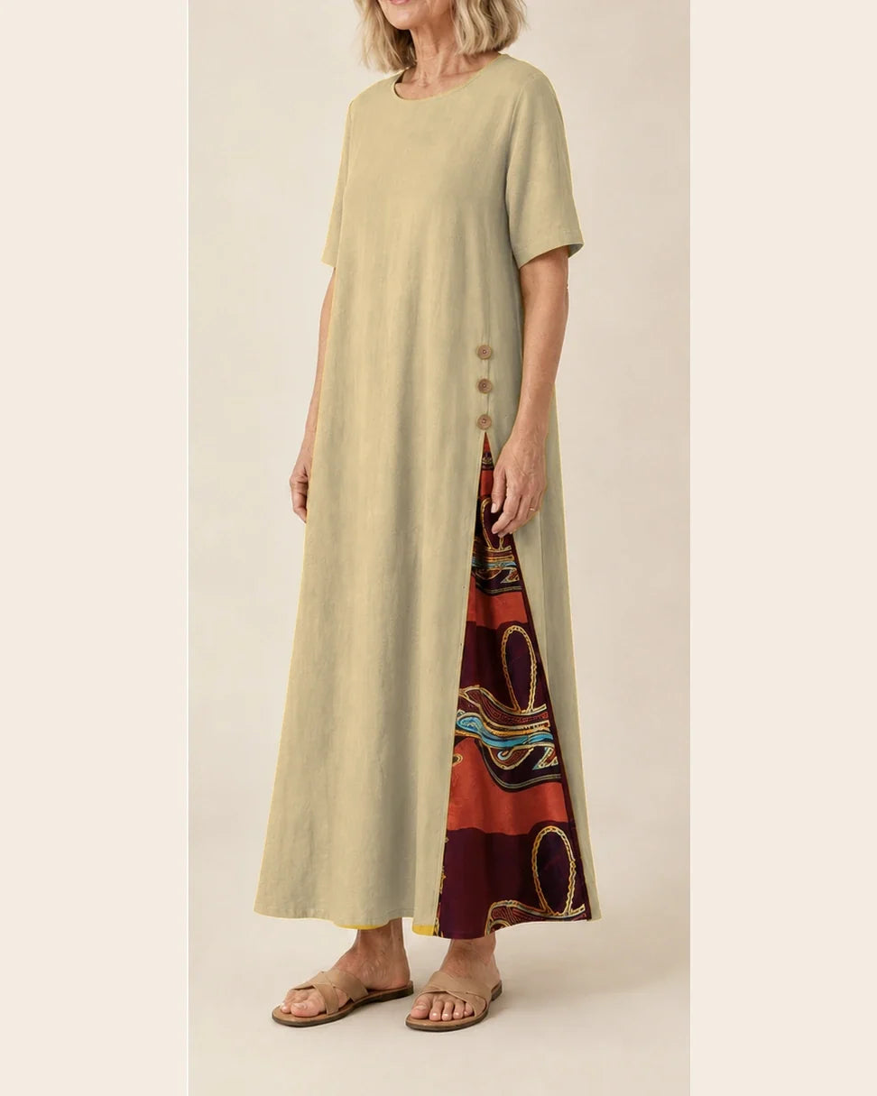 Brenda | Vestido elegante y casual de lino