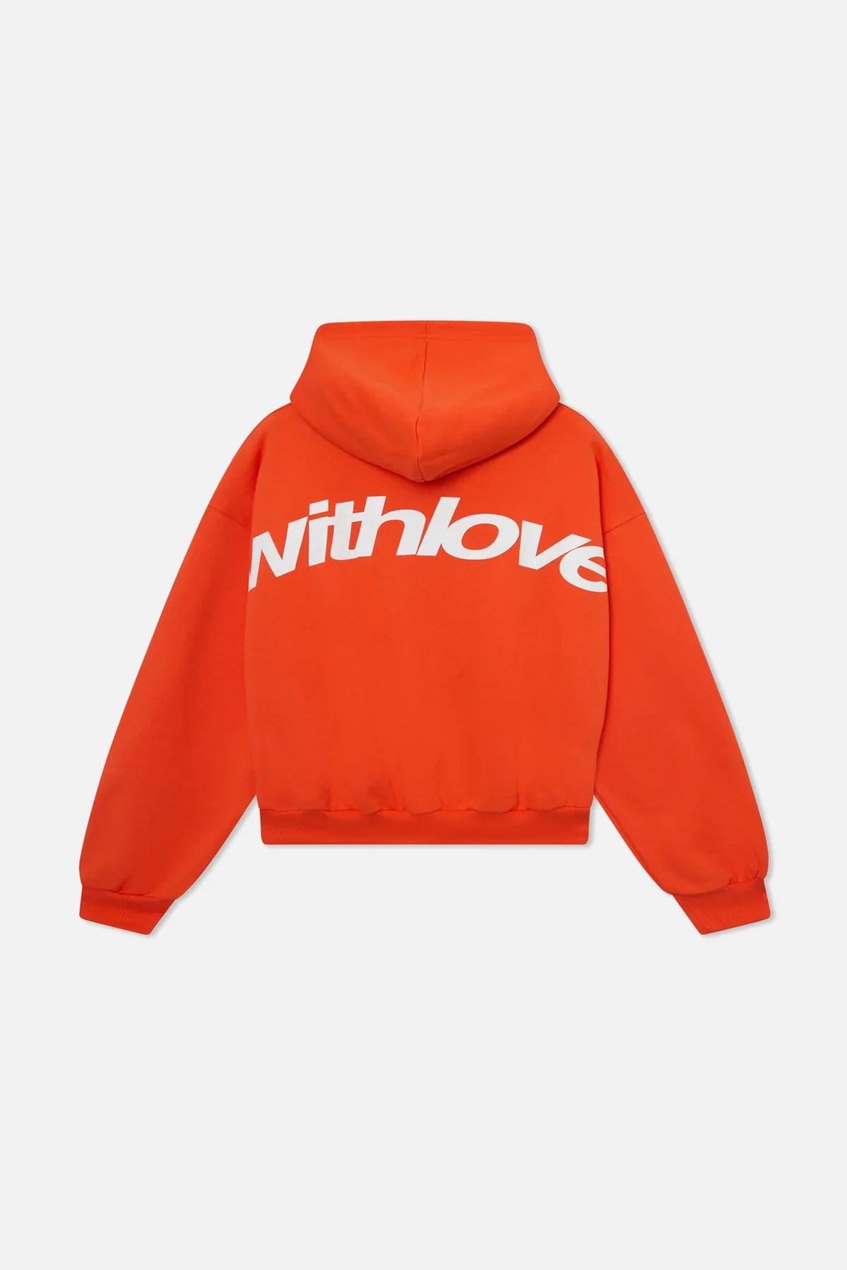 Sudadera Oversize Hombre con Bolsa Canguro - Naranja