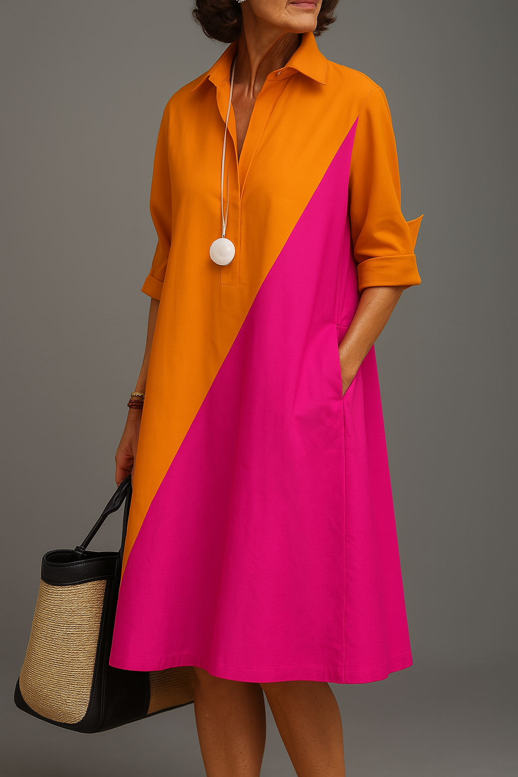 Dulce | Vestido Midi de Algodón con Estilo