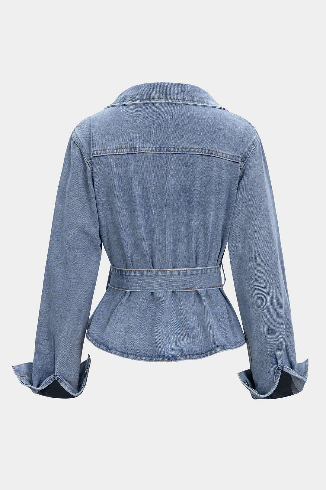 Guillermina | Camisa de Mezclilla de Manga Larga con Lazo