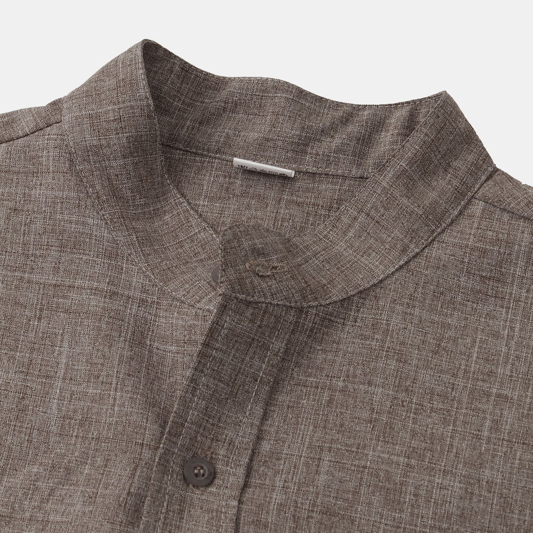 Leonardo | Camisa de algodón lisa con botones