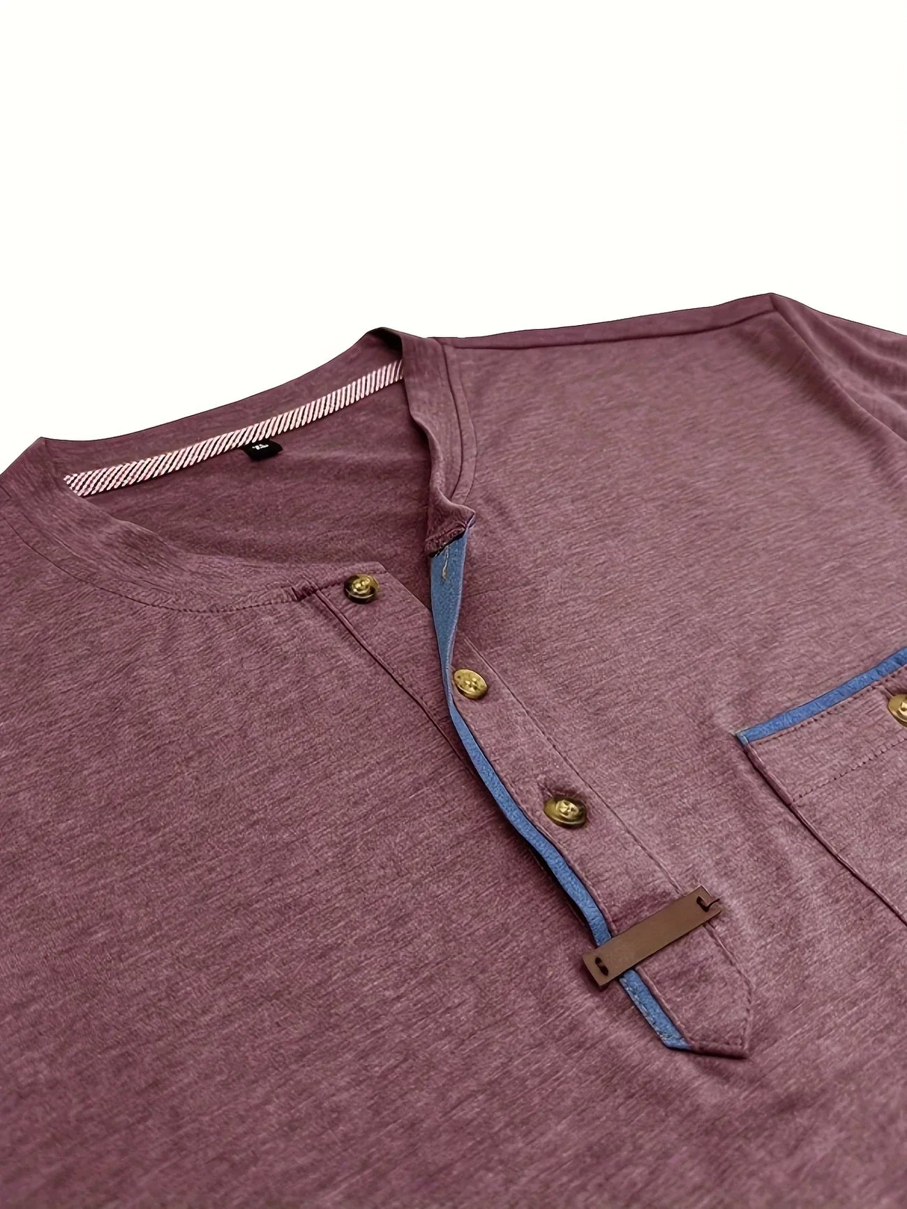 Pedro | Camiseta de cuello redondo elegante con bolsillo