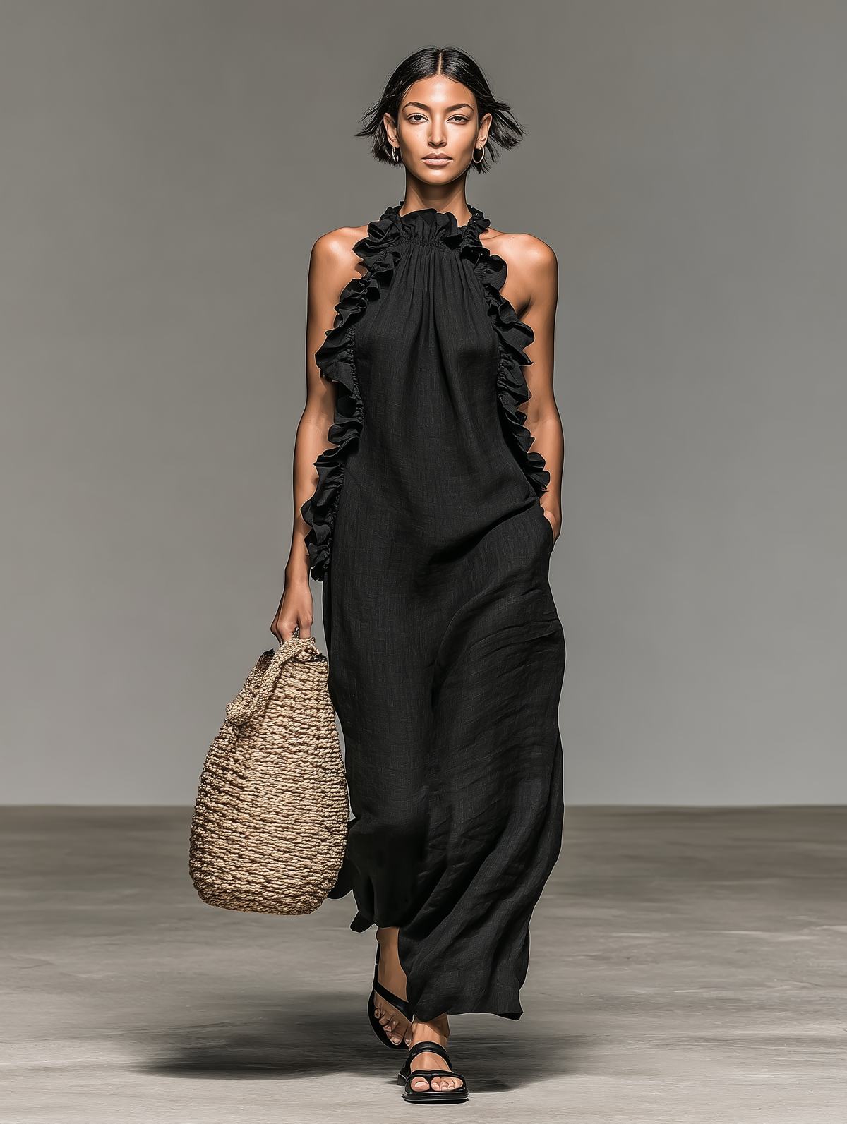 Alicia | Vestido Maxi con Bolsillos