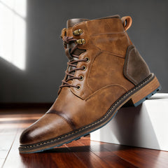 Botines Hombre con Agujetas y Puntera Reforzada