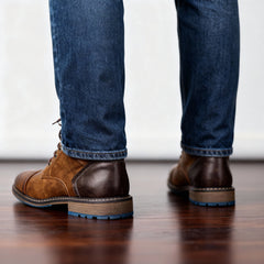 Botines Hombre con Agujetas y Puntera Reforzada