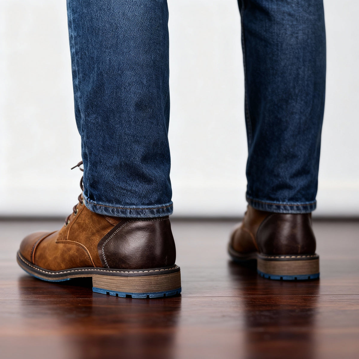 Botines Hombre con Agujetas y Puntera Reforzada