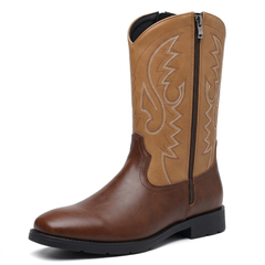 Botas Vaqueras Hombre Altas con Costura de Flama