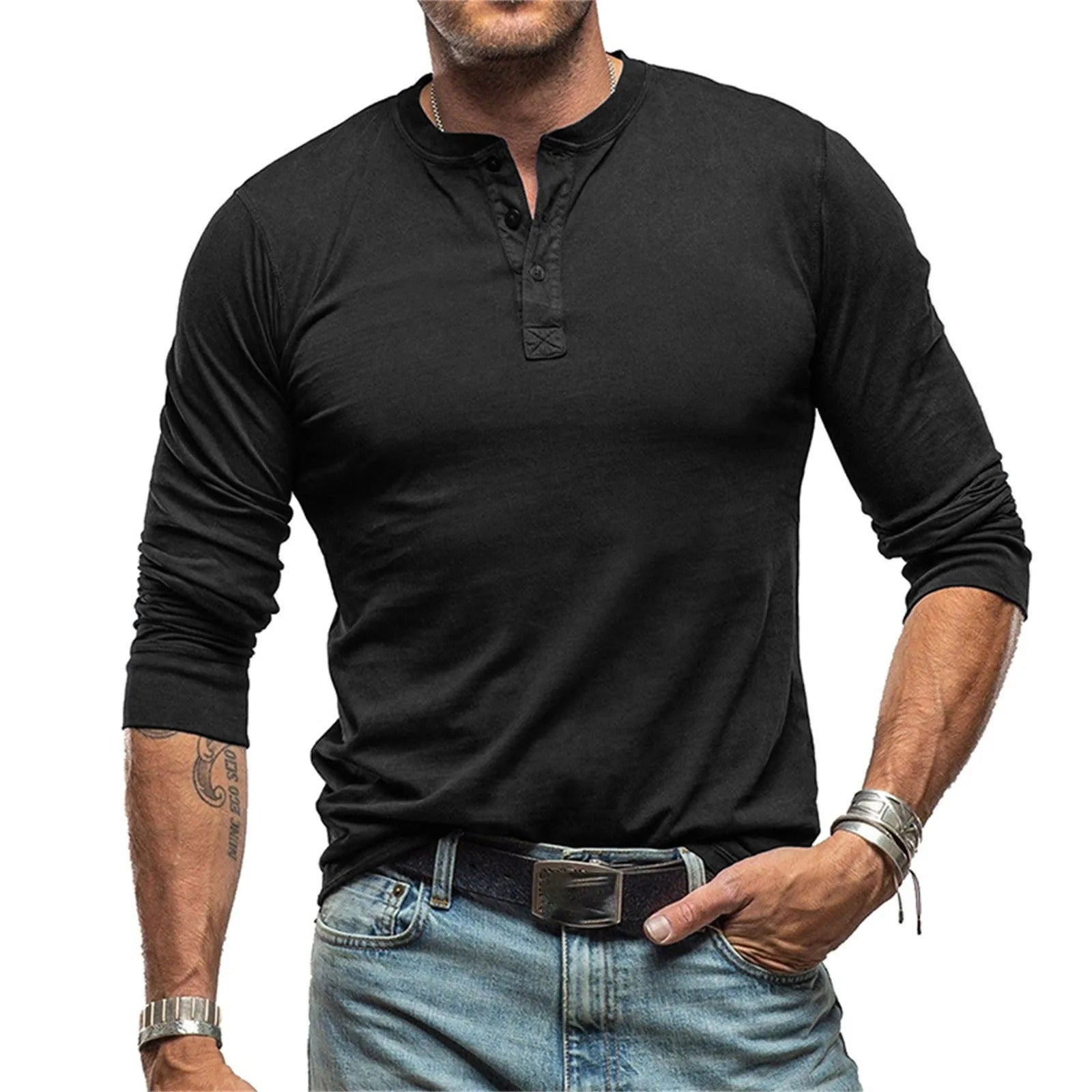 Javier | Camisa vintage de manga larga