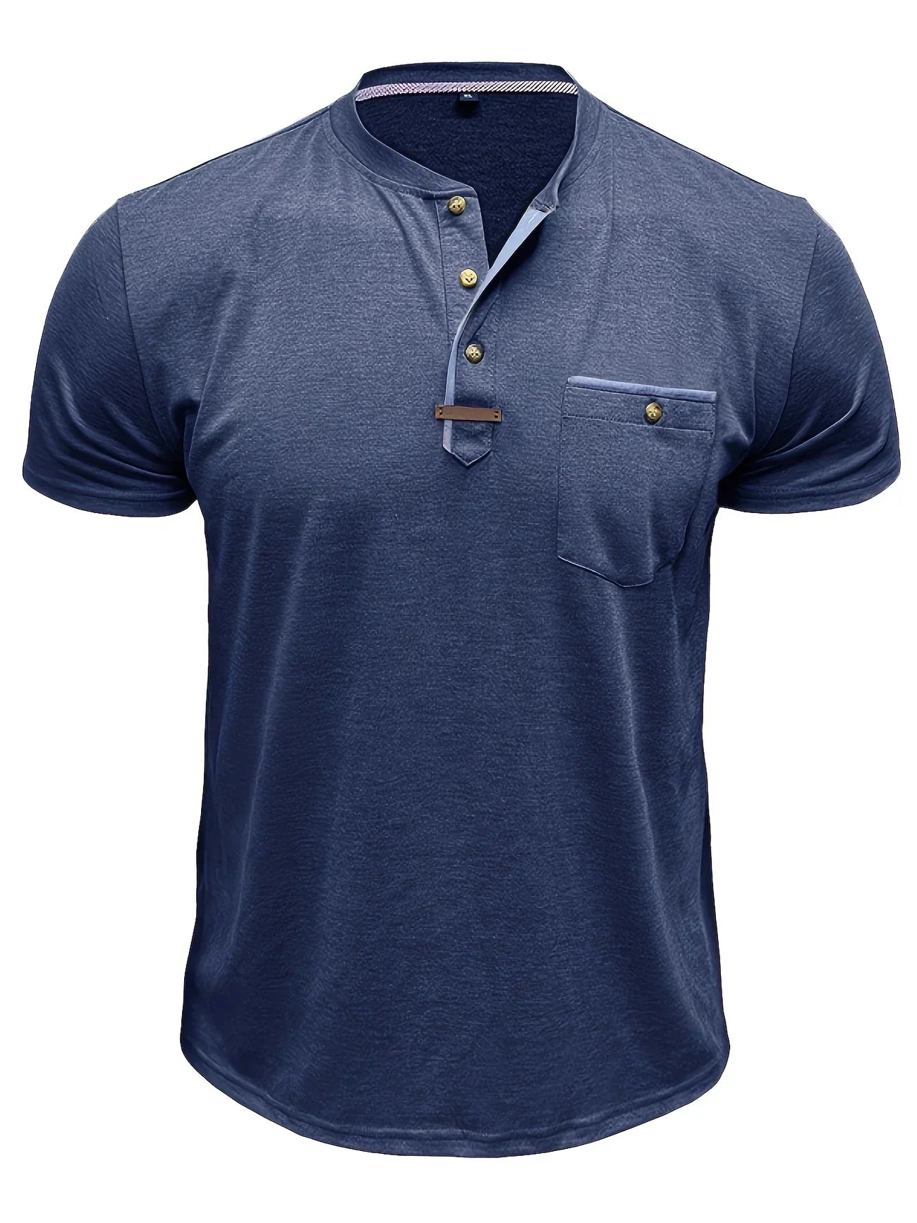 Pedro | Camiseta de cuello redondo elegante con bolsillo