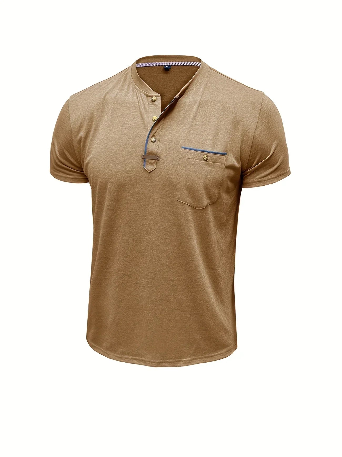 Pedro | Camiseta de cuello redondo elegante con bolsillo
