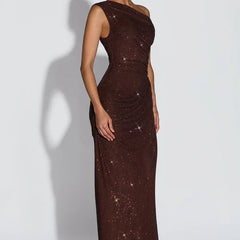 Vestido de noche elegante con lentejuelas