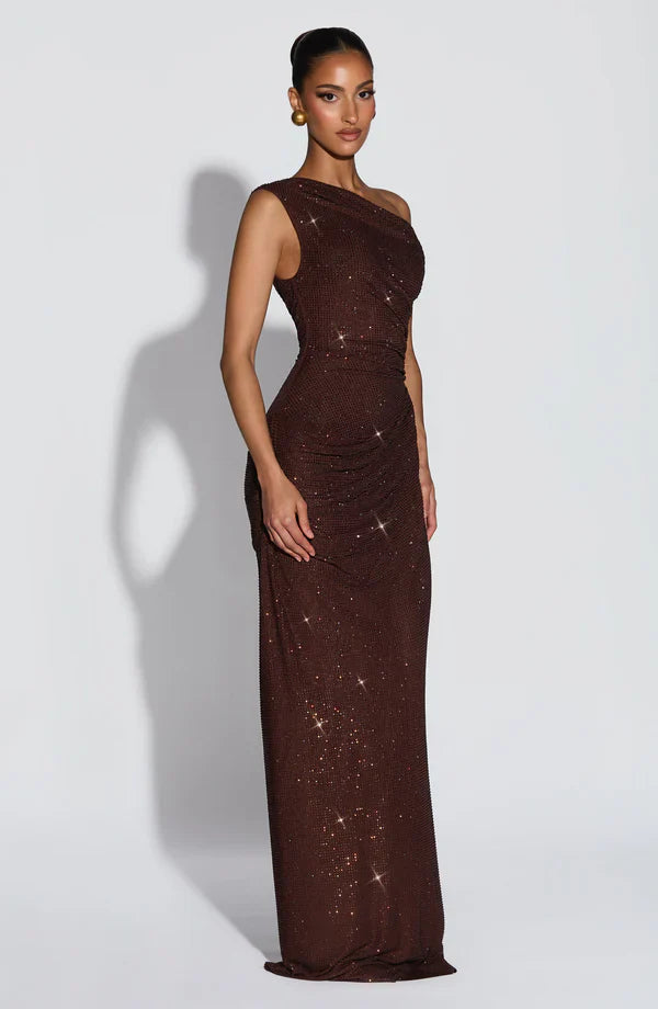 Vestido de noche elegante con lentejuelas
