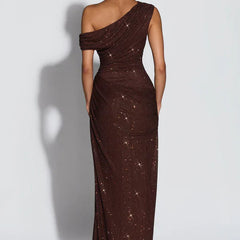 Vestido de noche elegante con lentejuelas