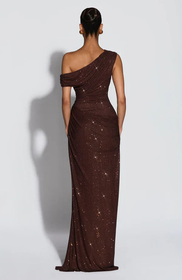 Vestido de noche elegante con lentejuelas