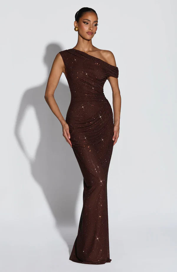 Vestido de noche elegante con lentejuelas