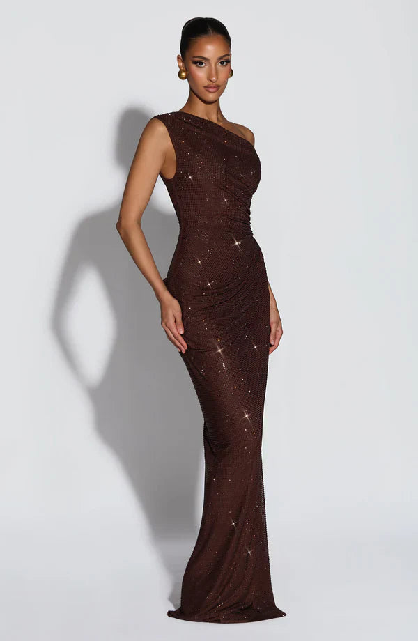 Vestido de noche elegante con lentejuelas