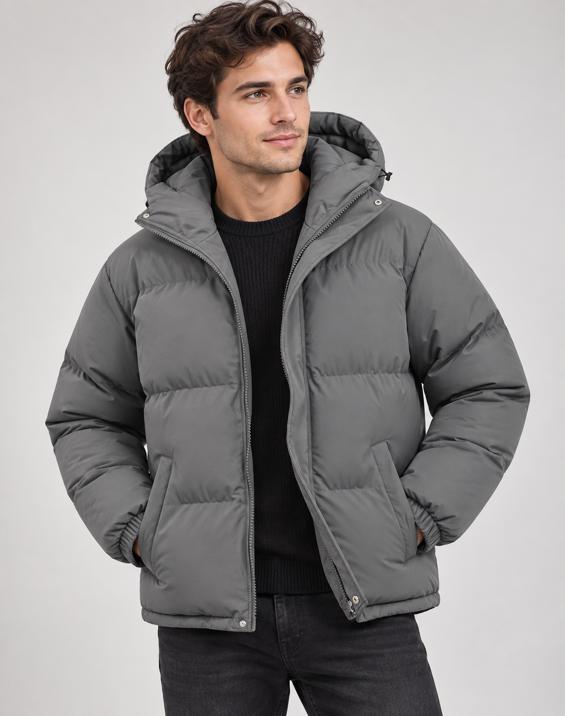 Chamarra acolchada hombre tipo puffer