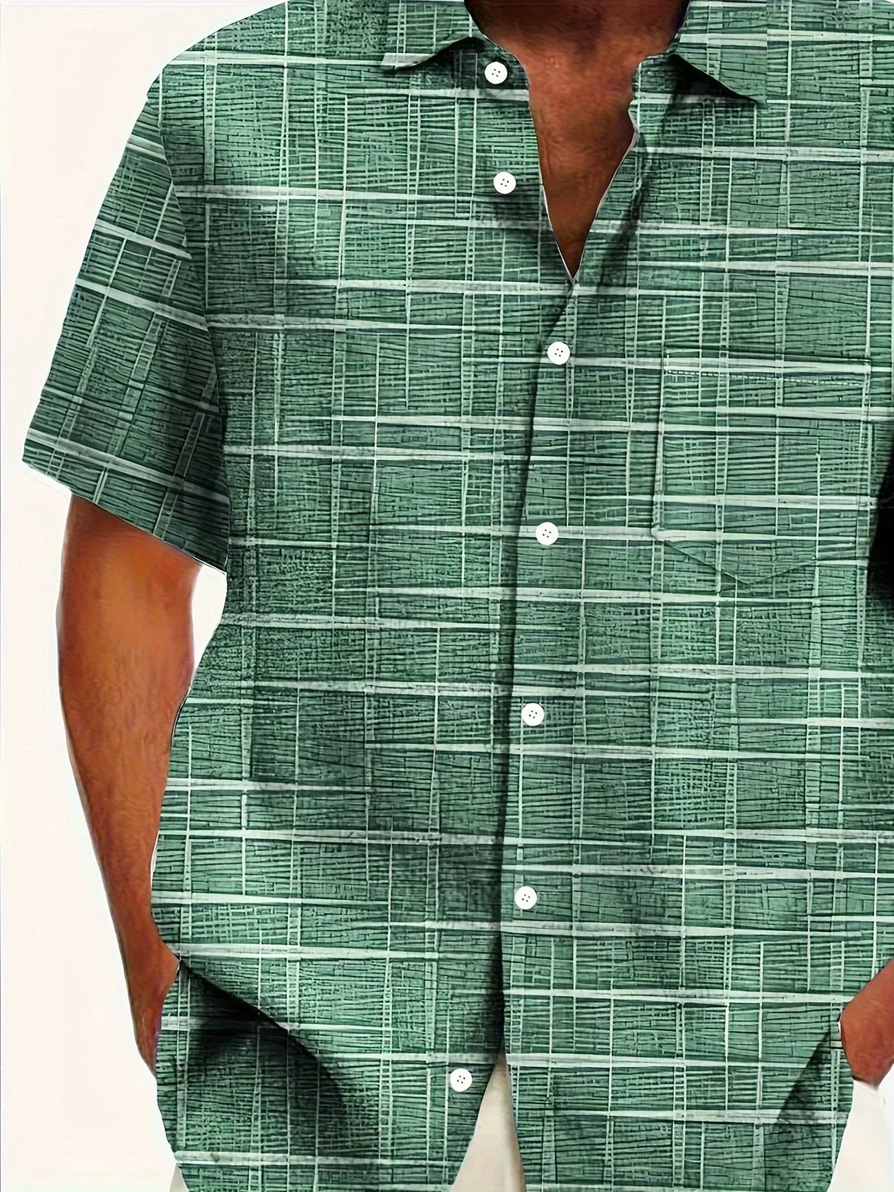 Ángel | Camisa elegante de rayas y cuadros