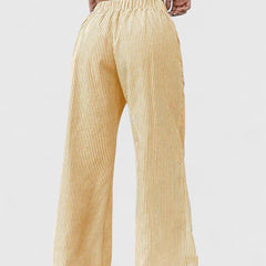 Janeth | Pantalón Ancho con Cintura Ajustable de Cordón