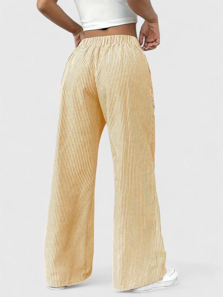 Janeth | Pantalón Ancho con Cintura Ajustable de Cordón