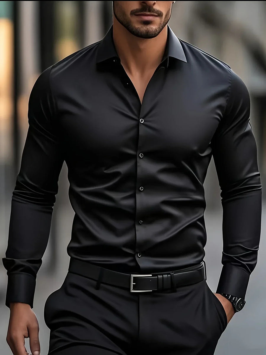 Ricardo | Camisa elegante de manga larga con botones