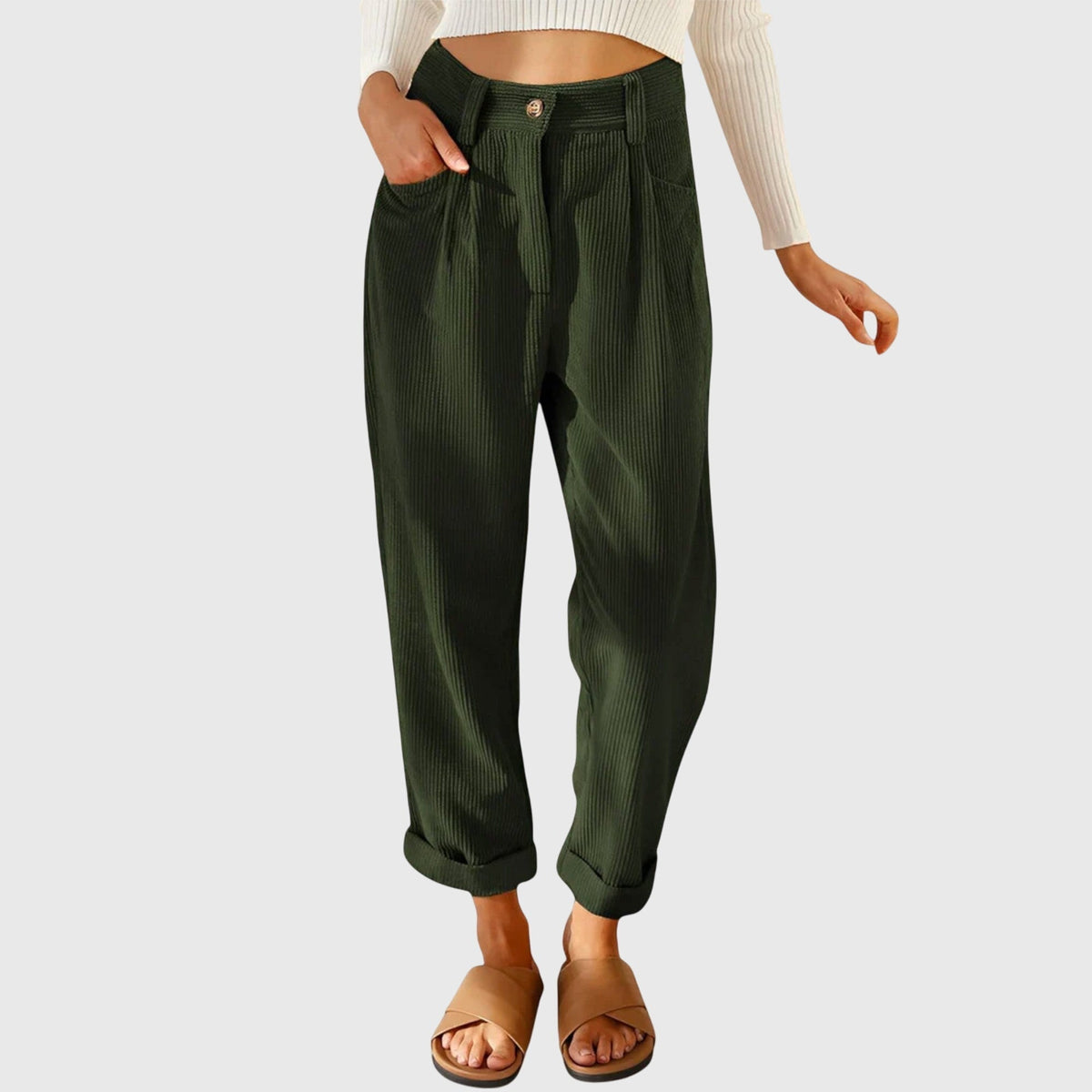 Chabela | Pantalón de Pana de Corte Moderno