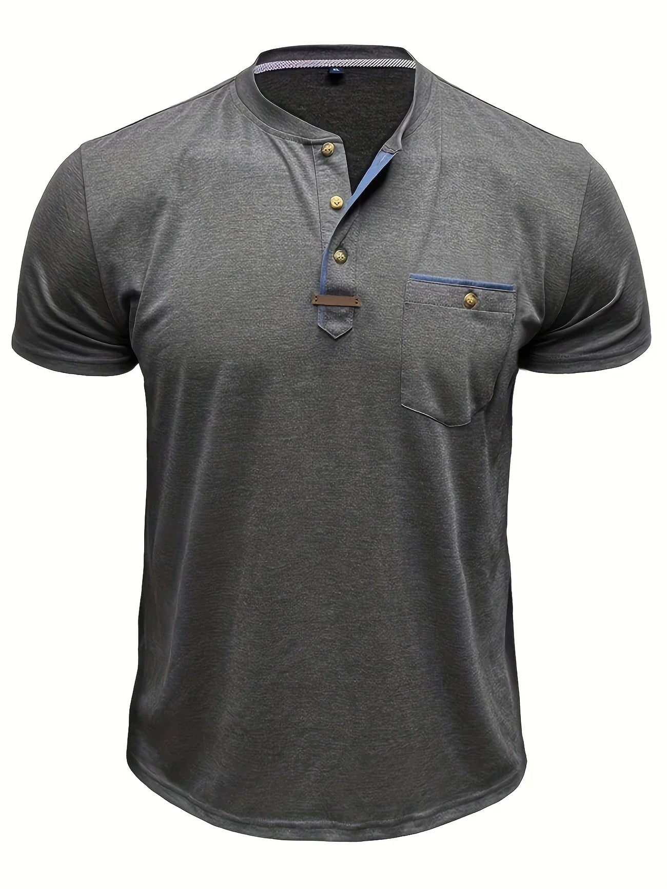Pedro | Camiseta de cuello redondo elegante con bolsillo