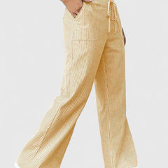 Janeth | Pantalón Ancho con Cintura Ajustable de Cordón
