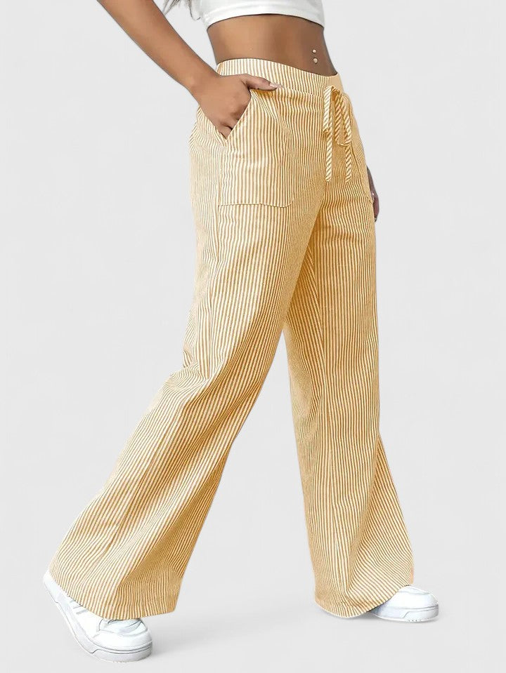 Janeth | Pantalón Ancho con Cintura Ajustable de Cordón