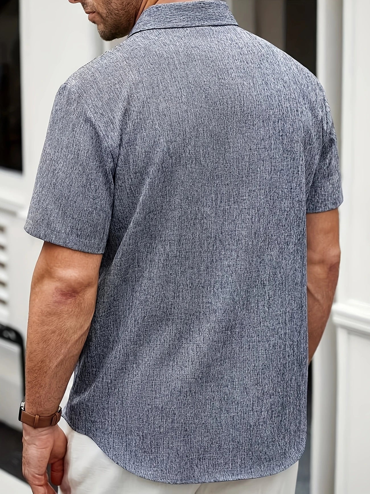 José | Camisa ligera de manga corta en mezcla de lino