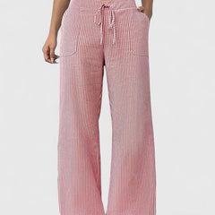 Janeth | Pantalón Ancho con Cintura Ajustable de Cordón