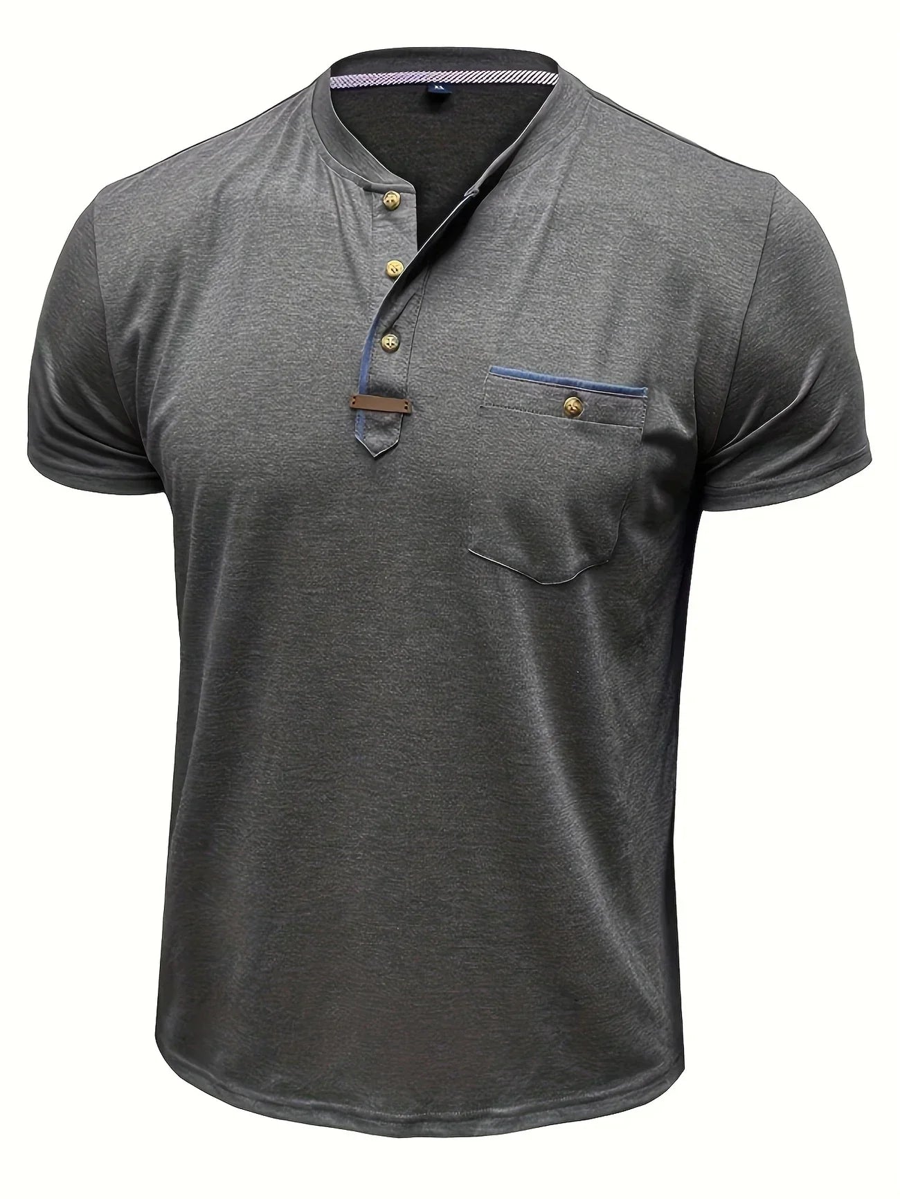 Pedro | Camiseta de cuello redondo elegante con bolsillo