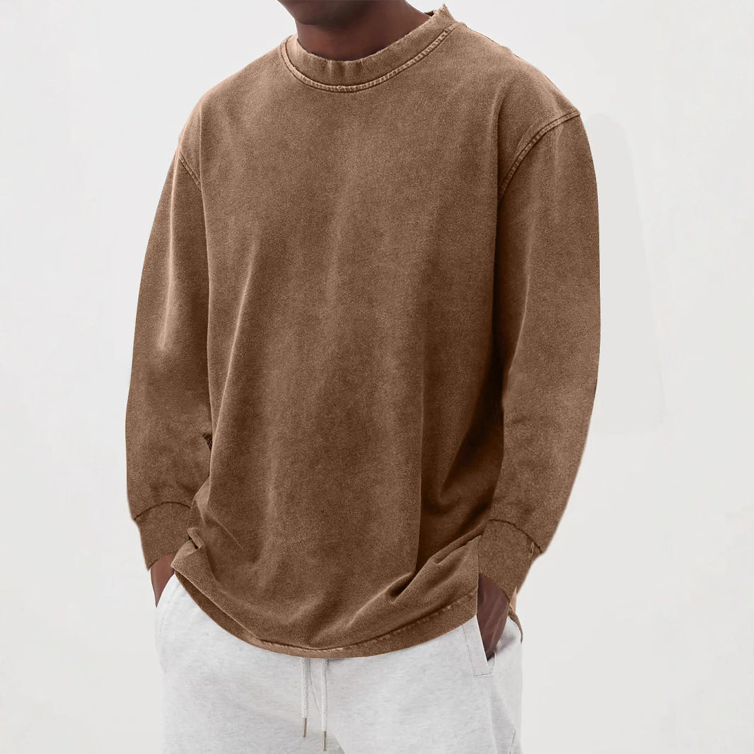 Sudadera Oversize Hombre Cuello Redondo