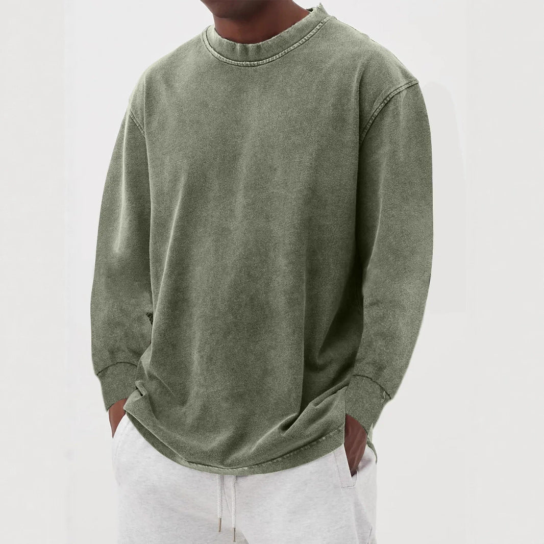 Sudadera Oversize Hombre Cuello Redondo