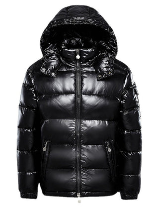 Chamarra acolchada hombre brillante - Negro