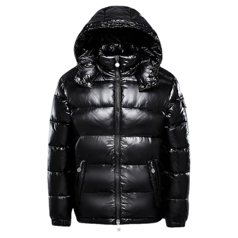 Chamarra acolchada hombre brillante - Negro