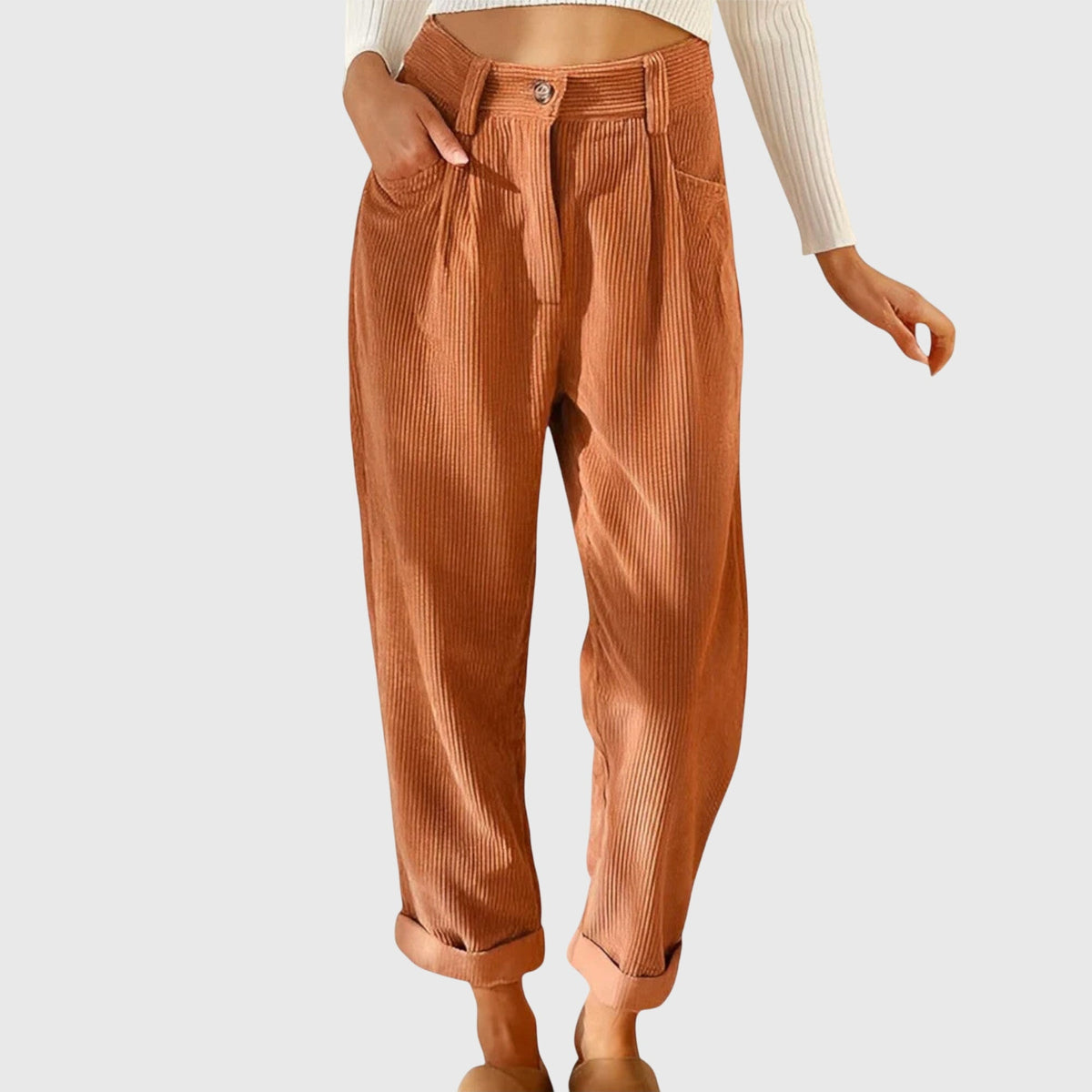 Chabela | Pantalón de Pana de Corte Moderno