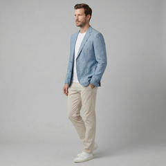 Blazer hombre de lino ligero