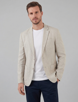 Blazer hombre de lino ligero - Lino natural