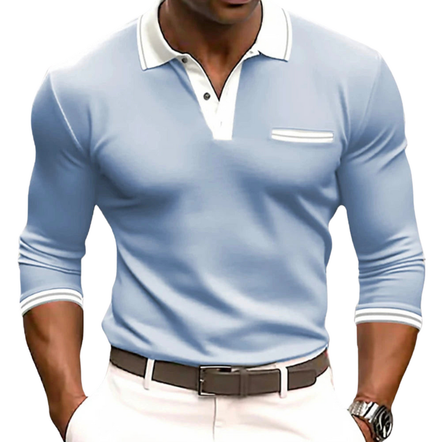 Pedro | Camisa con detalles contrastantes elegantes