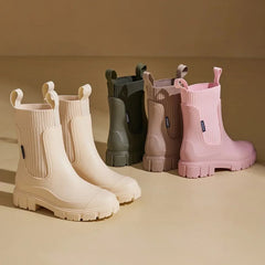 Botas Chelsea Mujer para Lluvia Impermeables