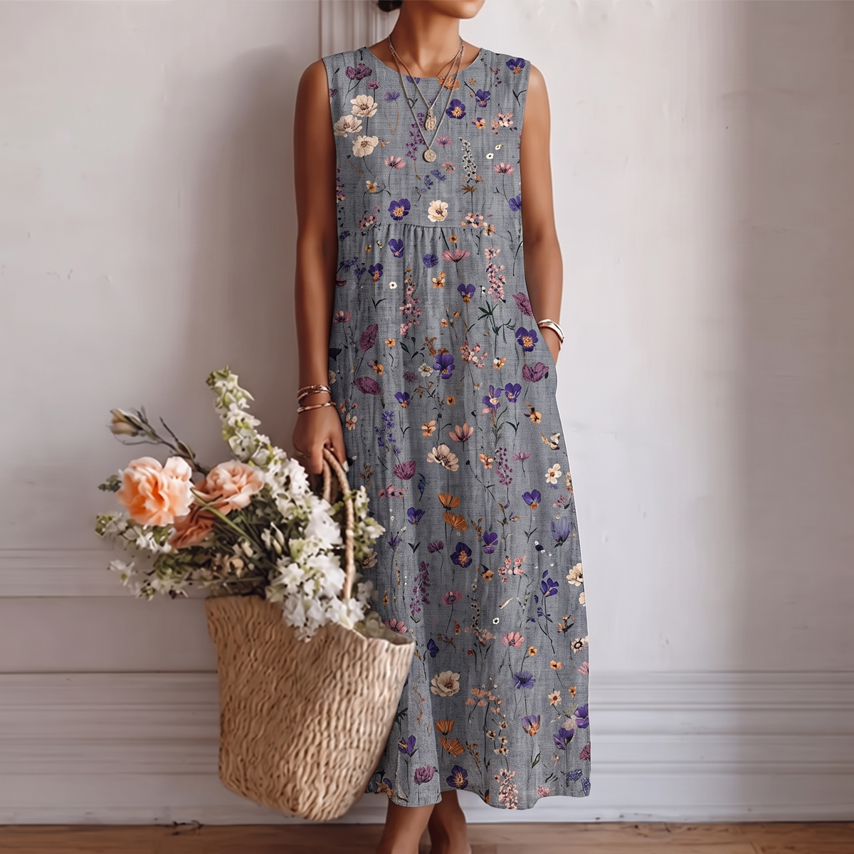 Rosa | Vestido Midi De Día