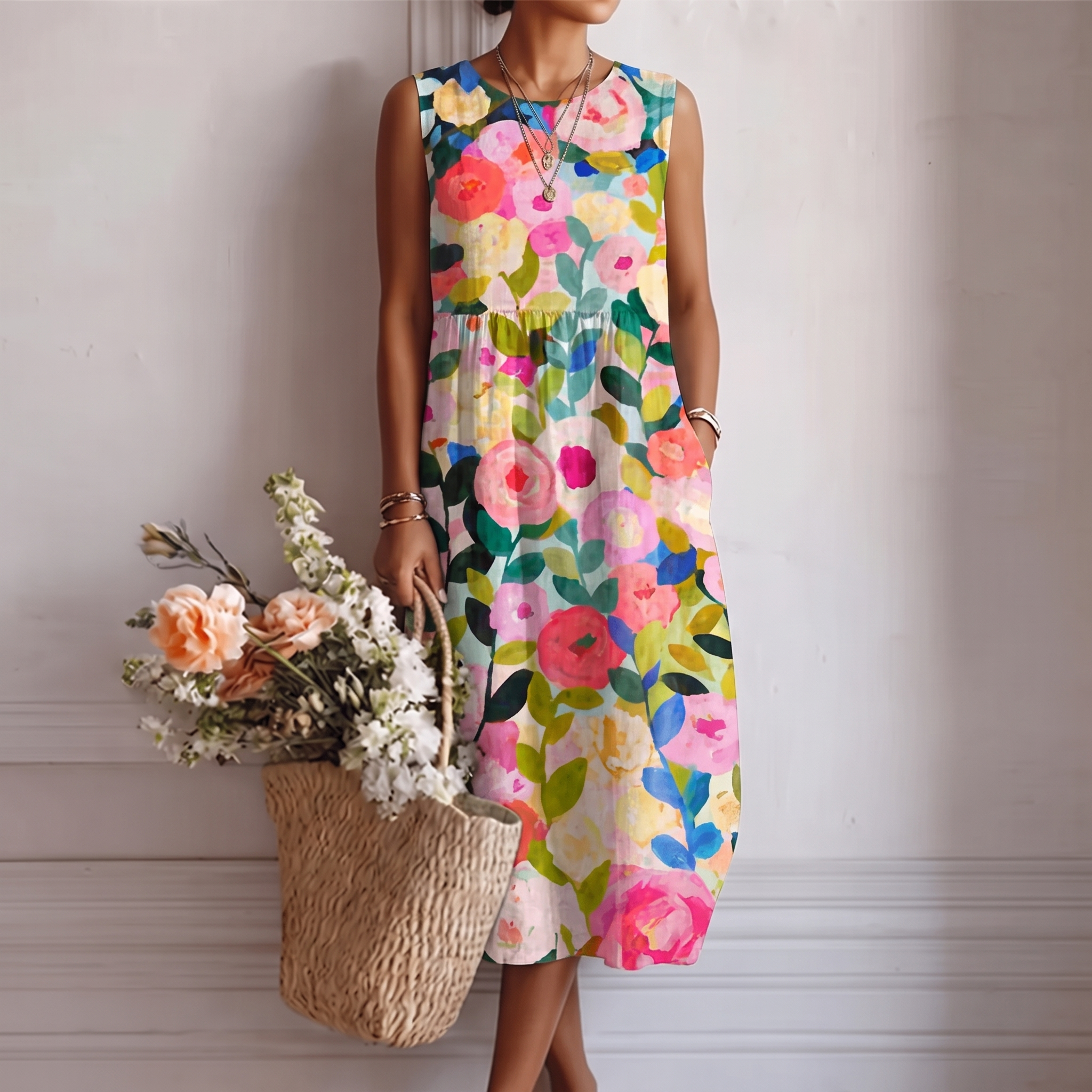 Natalia | Vestido Midi De Día