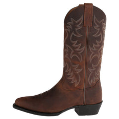Botas Vaqueras Hombre de Piel Media Caña